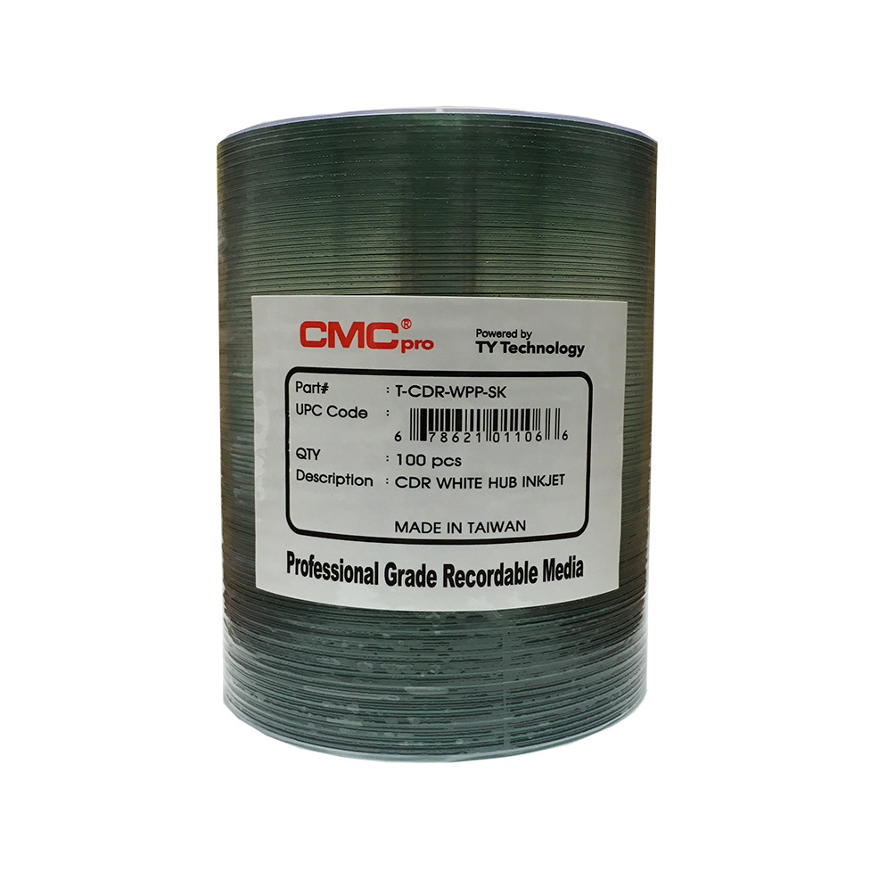 CMC Pro CD-R Disc Silver Lacquer Thermal Printable - T-CDR-ZZ-SB