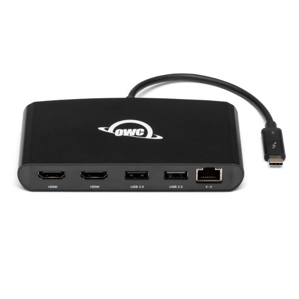 分配器・切替器 OWC 14Port Thunderbolt 3 Dock OWC 14-Port Thunderbolt 3 Dock in Space Gray | Tapeandmedia.com