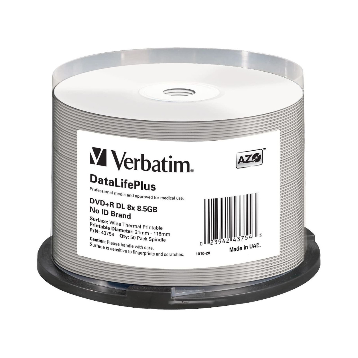 Verbatim DVD+R DL 8.5GB 8x Double Layer Disc - 5 in Slim