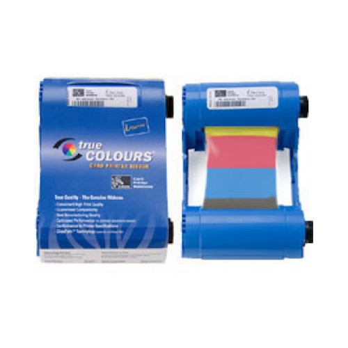 Compatible 800015-440 YMCKO Color Ribbon Tape for Zebra P330i P420i P430i ID Card Printers 800015-440 YMCKO Ribbon 200 Images 